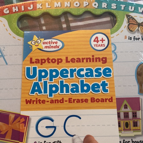 Laptop Learning Uppercase alphabet,  and erase board - Picture 3 of 4